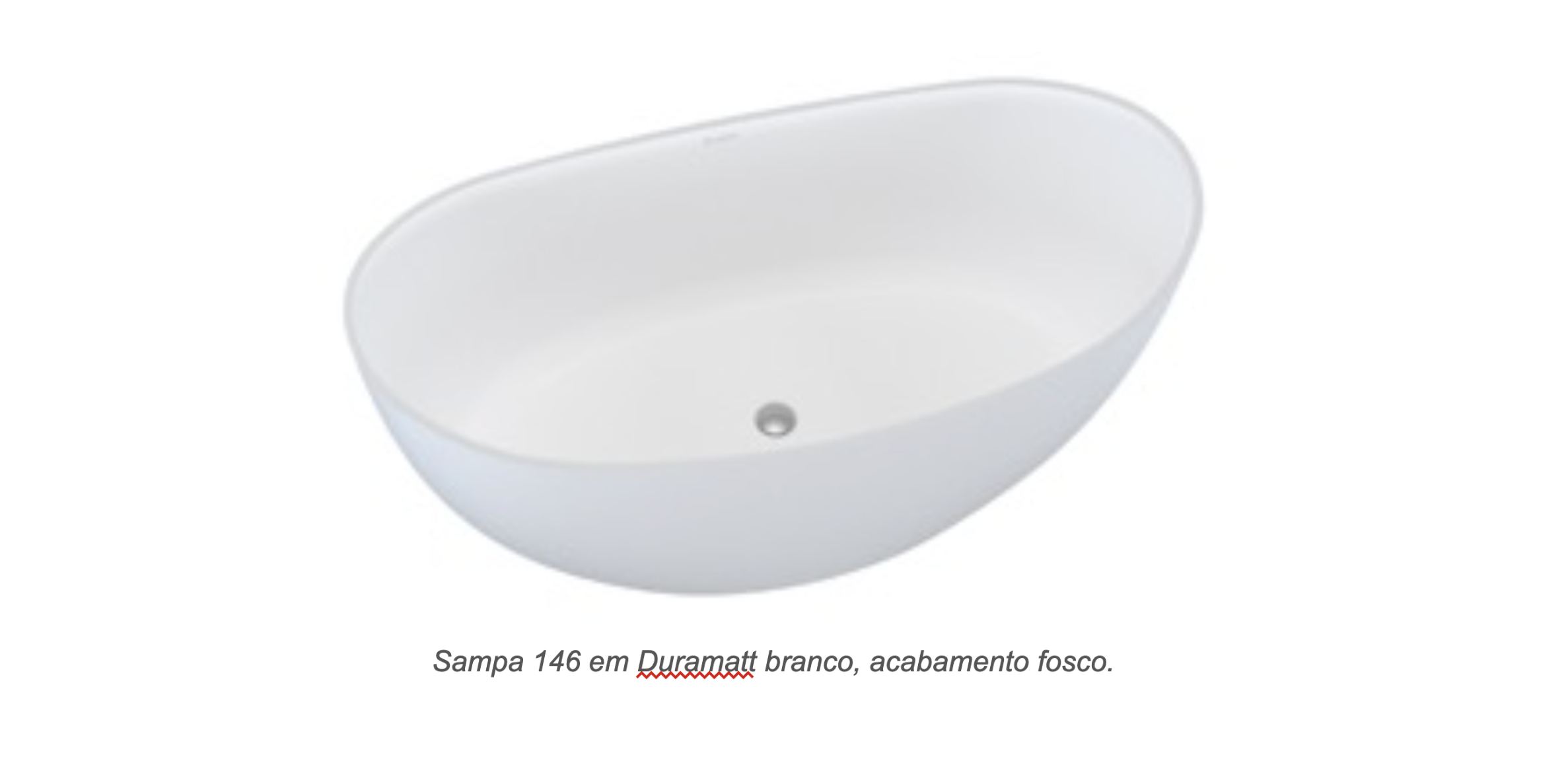 Desenho técnico com medidas da banheira Sampa 146